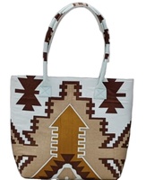Ensemble de sacs fourre-tout portables tendance, 5 tailles différentes, fermeture à glissière, 3 poches, utilisation polyvalente, en coton