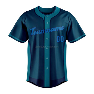 Vêtements de sport avec impression de logo personnalisé à bas prix, vente en gros de chemises à boutons de baseball pour hommes de la plus haute qualité, maillots de softball - Product Image 4