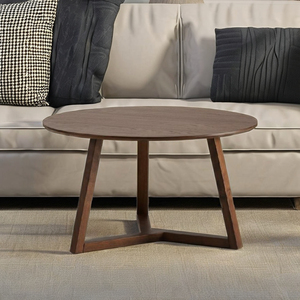 Table basse en bois massif de style mid-century pour salon, restaurant B2B, hôtel, bar et villa - Product Image 6