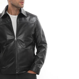 Veste d'hiver pour homme de qualité supérieure au meilleur prix, en cuir véritable, coupe-vent, imperméable, teinte unie, toutes tailles disponibles - Product Image 2