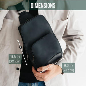 Sac de poitrine léger et personnalisable en cuir de haute qualité pour le sport, avec logo, en gros, à vendre - Product Image 3