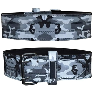Cinturón de Levantamiento de Pesas OEM de Cuero Camuflado de 10mm/13mm de Grosor, Ajustable, Ligero, Transpirable, con Protección Integral y Antideslizante - Product Image 5