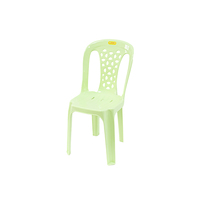 Chaise minimaliste en plastique multicolore robuste, empilable, légère, écologique, moderne, pour l'extérieur, le jardin, la cuisine, l'école