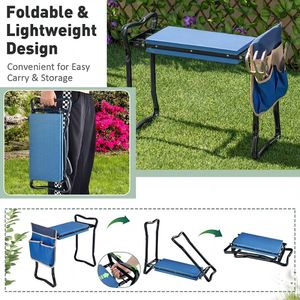 Sgabello da Giardino Pieghevole e Robusto con Seduta Integrata - Product Image 6