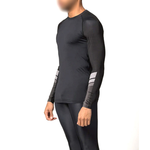 Rashguard de compression pour hommes de haute qualité, respirant, écologique, à séchage rapide, manches longues, service OEM personnalisé - Product Image 5