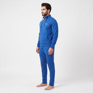Vêtements de sport de haute qualité, ensembles de survêtements unis en molleton de coton pour hommes, veste et pantalon de jogging pour l'entraînement - Product Image 4