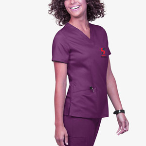 Vêtements médicaux anti-rides Solid Trader, douceur supérieure, pour techniciens de laboratoire et personnel infirmier, uniforme d'hôpital élégant - Product Image 4