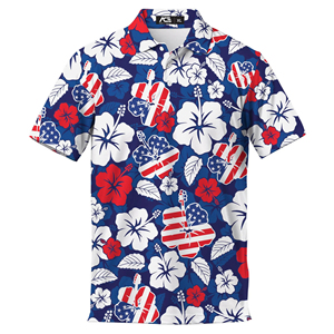 Chemise hawaïenne à manches courtes pour homme ACE, équipe nationale allemande, imprimé par transfert thermique, motif floral intégral, col rabattu - Product Image 1