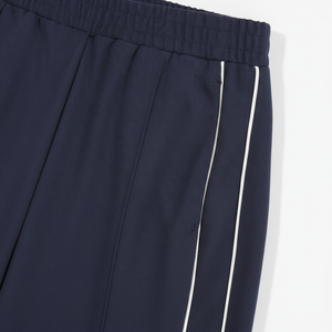 Pantalones Deportivos con Franja Lateral Azul Marino TRACKLINE, Pantalones Jogger Ajustados para Hombre, Hero Front OEM ODM - Product Image 6