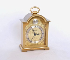 Trending Brass <b>Mantel</b> <b>Clock</b> Roman Numerals Mechanical Movement Traditional Design Silent Non Ticking Hourly Chiming - Product Image 4