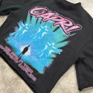 T-shirt Homme Sans Coutures Coupe Boxy Col Rond 100% Coton Tricoté Respirant Écologique Grande Taille Manches Courtes Personnalisable Logo Style Urbain - Product Image 3