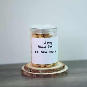 Noix de cajou grillées bio, salées et onctueuses, marque privée personnalisée, pot rond 250g, OEM disponible, vente en gros Vietnam - Product Image 1