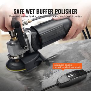 Lucidatrice a umido da 800W, smerigliatrice per cemento da 4 pollici con 6 velocità variabili e 7 kit di lucidatura per marmo e granito - Product Image 2