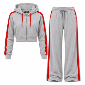 Conjunto Deportivo Personalizado para Mujer, Diseño Sólido, Ropa Casual para Gimnasio y Uso Diario, Fabricante Mayorista - Product Image 3