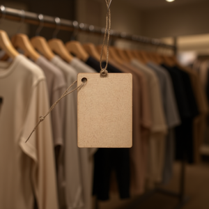 Etichetta in Legno da Appendere Ilan 8x6cm con Cordino per Etichette di Abbigliamento - Product Image 2