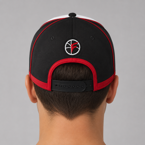 Gorra de Béisbol Four Forces Unisex Ajustable de 6 Paneles con Logotipo Bordado en el Panel Frontal, Estilo Casual, Rojo, Negro, Blanco - Product Image 4