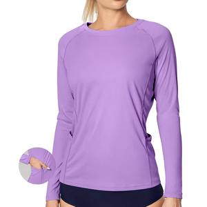 T-shirt de sport tricoté pour femme, extensible dans les 4 sens, haut de yoga moulant, anti-humidité, vêtement de fitness, commande personnalisée - Product Image 2