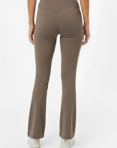 Women's Lightweight High Waisted Seamed Breathable Yoga <b>Leggings</b> Full Length Spandex/<b>Nylon</b> Quick Dry Durable Solid XL Size - Product Image 4