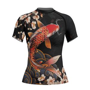 เสื้อแรชการ์ดแบบยูนิเซ็กซ์สั่งทำขายส่ง UPF 50 สำหรับฝึกซ้อมแบบไม่ใช้ยิมนาสติก  แบบซับลิเมชั่น  กระชับกล้ามเนื้อ ป้องกันการระคายเคือง ผลิตจากโพลีเอสเตอร์ โรงงาน OEM ขายส่ง OEM - Product Image 6