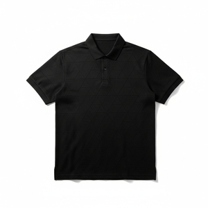 เสื้อโปโลแบบถักสำหรับผู้ชายเสื้อแนวสตรีทแบบลำลองสไตล์วินเทจ - Product Image 1