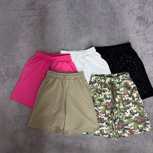 Shorts d'été décontractés pour hommes de haute qualité, personnalisables avec logo, séchage rapide, coupe ample, tricotés unis, mi-longs, vente en gros - Product Image 4