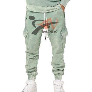 Pantalones de Hombre con Estilo Único Hechos en Fábrica, Lavados con Ácido, de Alta Calidad, con Logotipo Personalizado, Pantalones Deportivos para Hombre con Lavado Ácido - Product Image 1