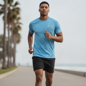 T-shirt d'entraînement écologique recyclé anti-plis haut de gamme pour la gym, vêtements de marque personnalisés, vente en gros de t-shirts de sport en vrac - Product Image 4