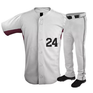 Uniforme de Béisbol para Hombre, Tela Ligera, Uniforme de Béisbol para Hombre, Conjunto de Jersey de Equipo, Pantalones de Jersey, Entrenamiento, Ligero y de Secado Rápido - Product Image 1