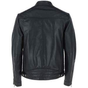 Impresso International <b>Men's</b> Winter Leather <b>Jacket</b> Woolen Fabric Eco-Friendly Windproof Breathable Casual Style <b>Long</b> Sleeves - Product Image 6