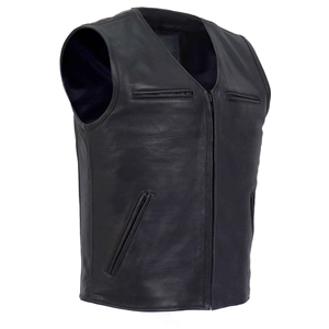 New Look Winter Vintage Biker Leather Motorcycle <b>Vest</b> Breathable Waterproof Eco-Friendly High Quality Brown Black Custom Size - Product Image 3