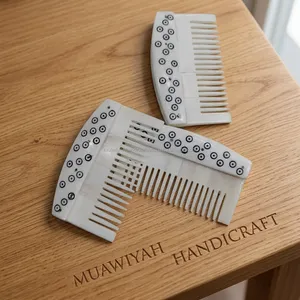 Viking 100% Best Quality Buffalo Bone Comb with carved Natural <b>Hair</b> Care <b>Accessory</b> Premium Quality Styling and Detangling Comb - Product Image 2