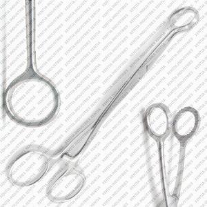 Pinzas quirúrgicas Collins para sujeción de lengua, de mandíbulas anchas, de acero inoxidable, para ORL, proveedor OEM - Product Image 2