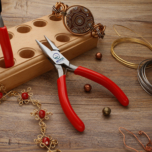 Pince à bec long professionnelle en acier inoxydable pour bijoux, outil de précision pour la mise en place de perles et le torsion de fils, logo personnalisé OEM - Product Image 6