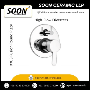 Soon Ceramic Basin Faucet 9301 Upper Parts for High Flow Single Lever Concealed <b>Diverter</b> Square Plate Modern Sustainable - Product Image 4