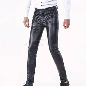 Pantalones de Cuero para Hombre, Diseño Moderno, Cuero Suave, Duradero, Cómodo, Perfecto para Vestir Informal y Formal - Product Image 2