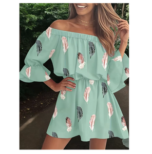 Unique High Waist Pleated Affordable Comfortable Trending Summer Women's <b>Casual</b> <b>Dresses</b> - Product Image 1