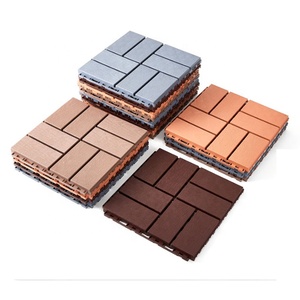 All Weather <b>Plastic</b> Waterproof Decking <b>Tiles</b> for Patio Balcony Backyard Outdoor Flooring Panels - Product Image 1