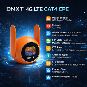 Router Wi-Fi DNXT con SIM, WiFi6 300Mbps, Router SIM ASR1803, Mini Router Wi-Fi Cat4 Type-C, Router Wi-Fi ad Alta Velocità per Ufficio - Product Image 2