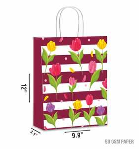 Designer Paper Gift Bags for Birthday <b>Wedding</b> Festival Gifts Reusable Paper Gift Bags for Corporate Gifting and Events - Product Image 2