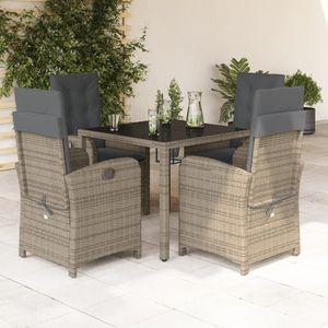 Conjunto de Comedor para Jardín en Gris Oscuro - Product Image 1