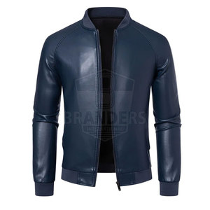 Veste en cuir pour homme, style motard, durable, confortable, veste d'hiver pour un usage quotidien et en extérieur - Product Image 3
