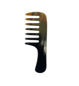 Peine de Cuerno Natural Hecho a Mano, Herramienta de Peinado y Desenredado de Cuerno de Búfalo, Superficie Lisa y Pulida, Acabado Fino - Product Image 6