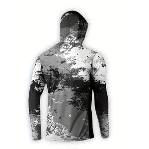 Camisa de Pesca con Capucha y Manga Larga para Hombre, Camuflaje, Protección UV UPF 50, Secado Rápido, Poliéster - Product Image 5
