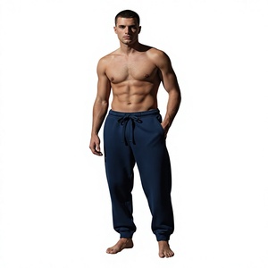 Pantalones Deportivos de Algodón Azul Marino para Hombre PRO ENTERPRISES, Cintura Elástica, Cintura Alta, Antiestáticos, Lavado Ácido, Casuales, con Bolsillos Laterales - Product Image 6