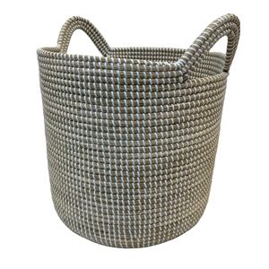 Luxury Eco-Friendly <b>Round</b> SEAGRASS <b>BASKET</b> Multifunction Storage Size L Multi-Purpose Use - Product Image 1
