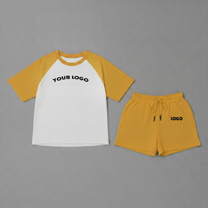 Conjunto de Dos Piezas de Verano para Mujer, Camiseta y Pantalones Cortos, Casual, Transpirable, de Alta Calidad, con Logotipo Personalizado, al por Mayor - Product Image 6