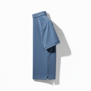 Polo en coton de luxe 240 g/m² pour homme, style streetwear surdimensionné, avec logo brodé, polos haut de gamme - Product Image 3