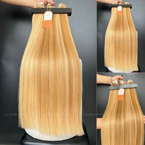 100% Extensions de cheveux humains vietnamiens Meilleur prix d'usine Double trame de couture colorée - Product Image 4