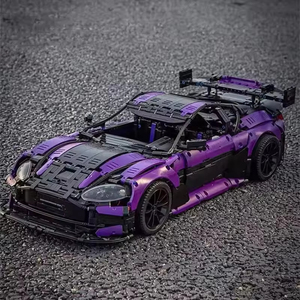 C001 Purple for Sports Car <b>Model</b> <b>Building</b> Block Toy 50 Pieces for Ages 14+ Static Version Plastic - Product Image 2