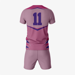 Tenues de football sur mesure, confortables, uniformes de football par sublimation, manches courtes, imprimées, séchage rapide, respirantes. - Product Image 2